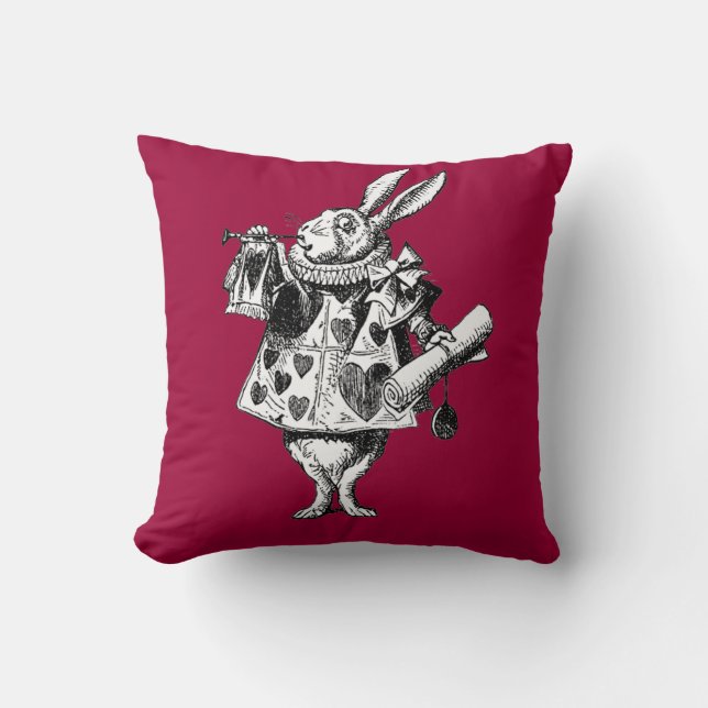Héraut de lapin Alice victorienne dans le coussin (Recto)