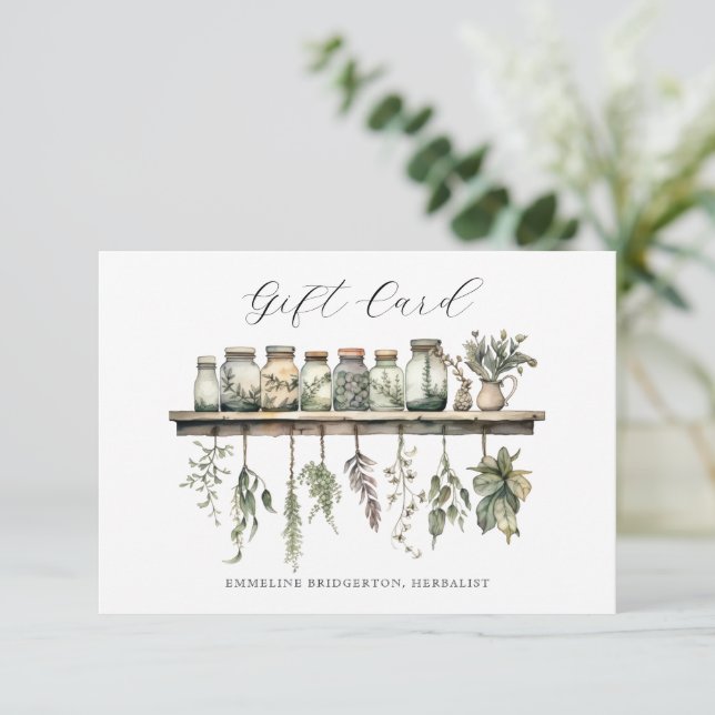 Herbalist Product Gift Certificate (Debout devant)