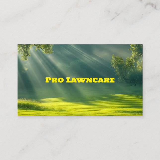 Herbe, LawnCare, Carte de visite personnalisé (Devant)