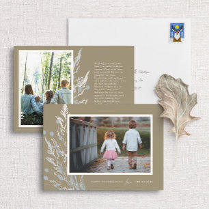 Herbes d'automne rustiques Thanksgiving Carte phot