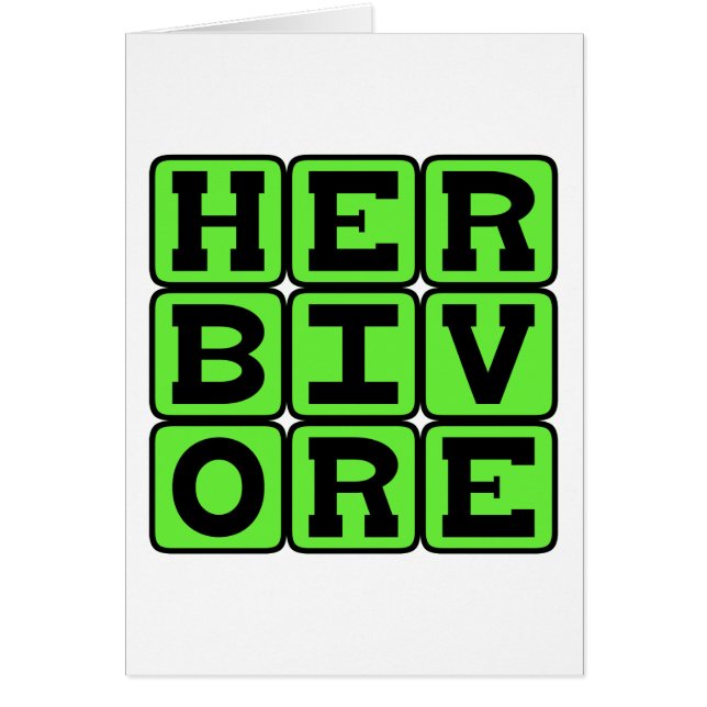 Herbivore, Mangeur de Plantes (Devant)