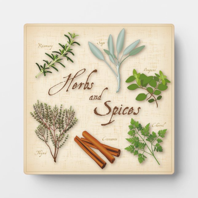 Herbs and Spices Plaque (Devant)