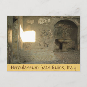 Herculaneum Ruines de bain, Campanie, Italie Carte