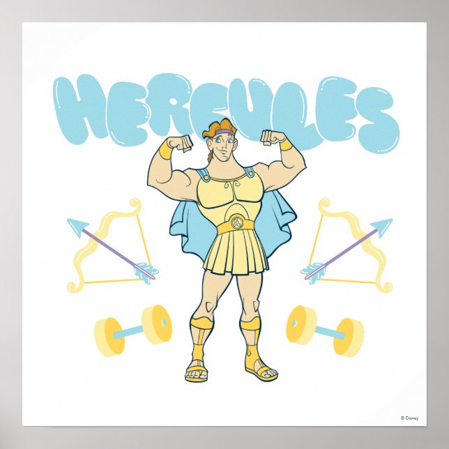 Hercules Arrows and Dumbbells Flex Poster (Devant)