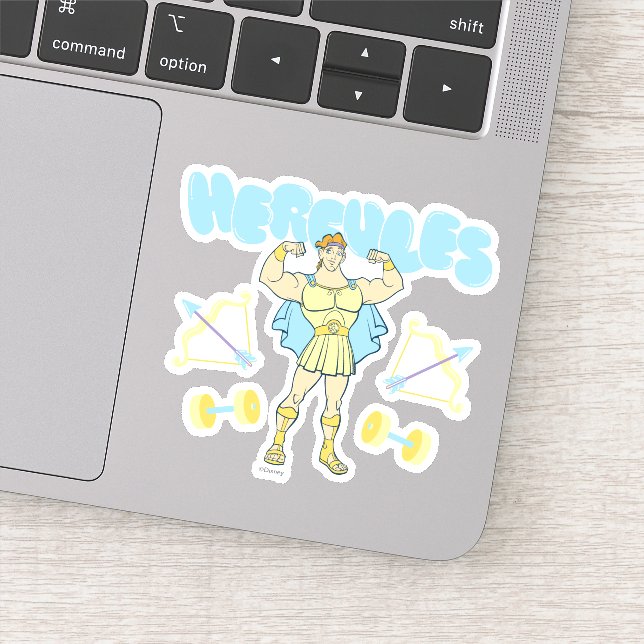 Hercules Arrows and Dumbbells Flex Sticker (Détail)