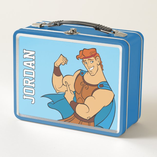 Hercules Bicep Flex Metal Lunch Box (Devant)