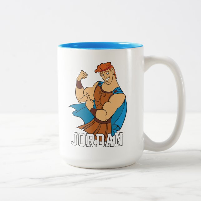 Hercules Bicep Flex Two-Tone Coffee Mug (Droit)