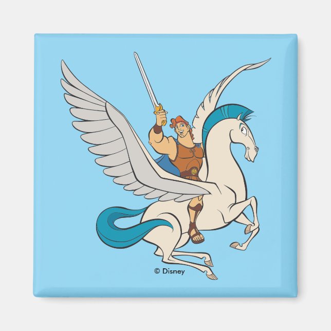 Hercules Riding Pegasus Magnet (Devant)