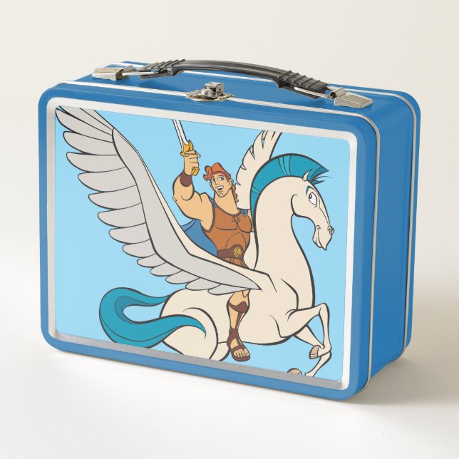 Hercules Riding Pegasus Metal Lunch Box (Devant)