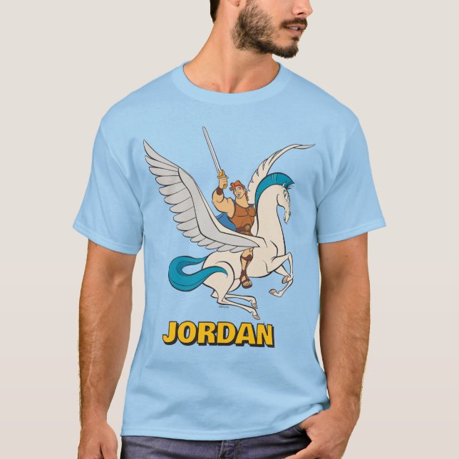 Hercules Riding Pegasus T-Shirt (Devant)