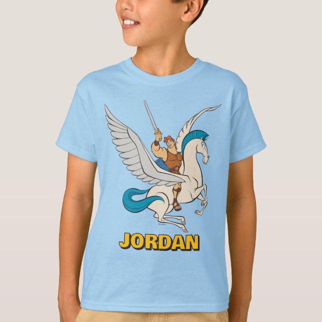 Hercules Riding Pegasus T-Shirt (Devant)