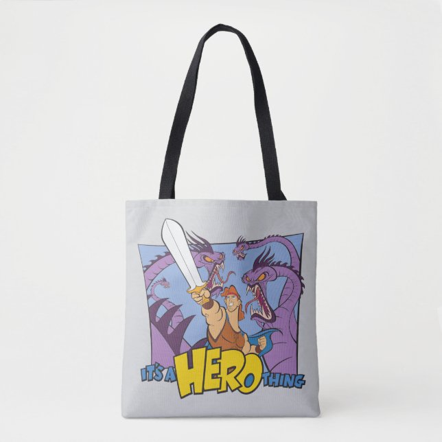 Hercules vs Hydra - It's a HERO Thing Tote Bag (Devant)
