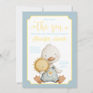 Here Comes the Son Baby Shower Invitation