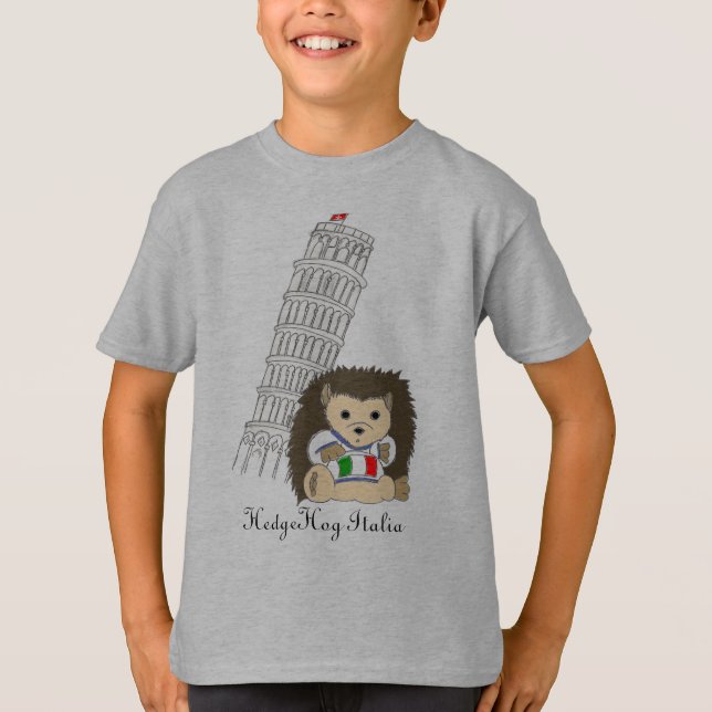 Hérisson dans des T-shirts de l'Italie (Devant)