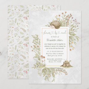 Hérisson des Bois   Baby Shower Forest par courrie