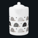 Hérisson et coeur<br><div class="desc">Joli hérisson et motif de coeur. Gris, brun et blanc.</div>