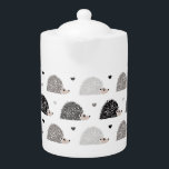 Hérisson et coeur<br><div class="desc">Joli hérisson et motif de coeur. Gris,  brun et blanc.</div>
