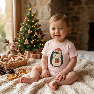 Hérisson Mignon Joyeux Noël
