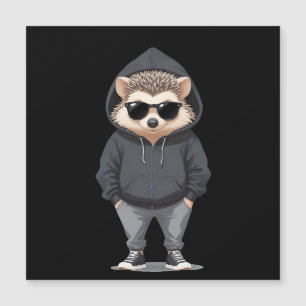 Hérisson portant Sweat - shirt à capuche drôle Coo