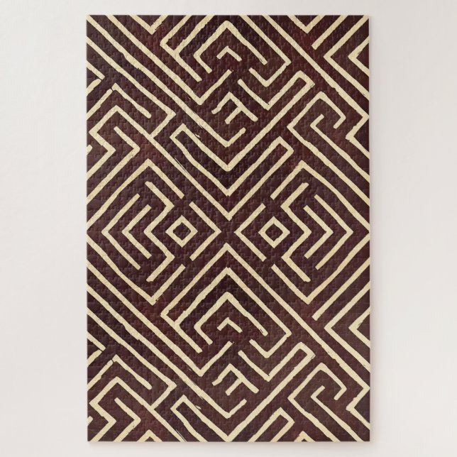 Héritage Entrelacé | Puzzle de Motif Tribal (Vertical)