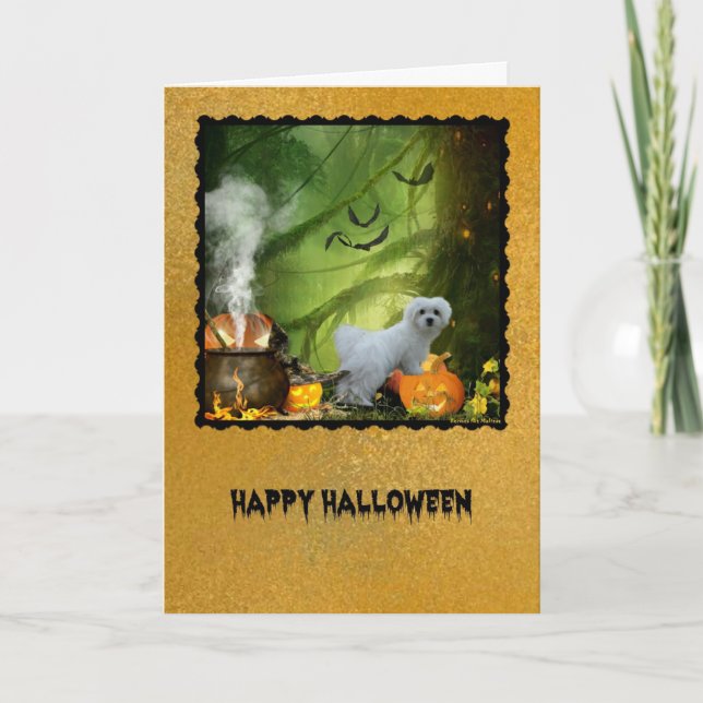 Hermes, la carte de voeux d'Halloween maltaise (Devant)