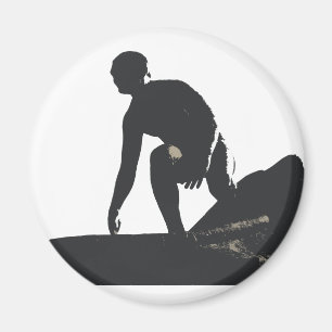 Hermosa Beach Surfer Magnet