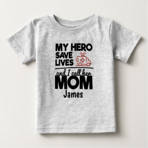 Hero Maman Ambulance personnalisée Baby T-shirt