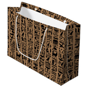 Héroglyphe égyptien grand sac cadeau