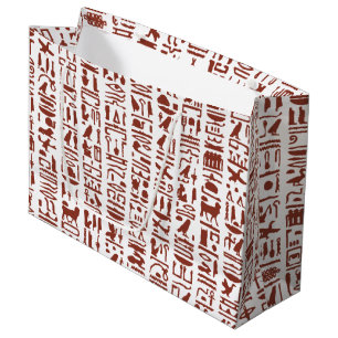 Héroglyphe égyptien grand sac cadeau