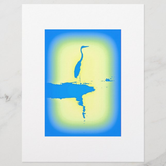 héron bleu (Devant)