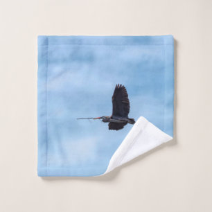 Héron bleu linge