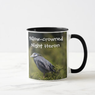 Héron de nuit à couronne jaune Mug