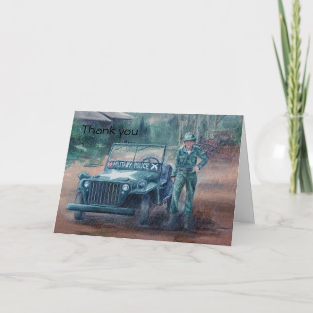 Héros de la guerre de Corée Carte de remerciements (Devant)