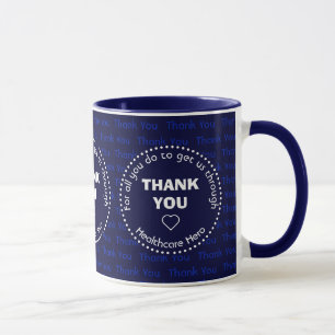 Héros de soins de santé personnalisés MERCI Mug