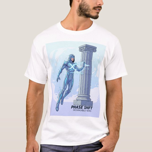 ✨ héros immatériel - T-shirt Futuriste Superhero ✨ (Devant)