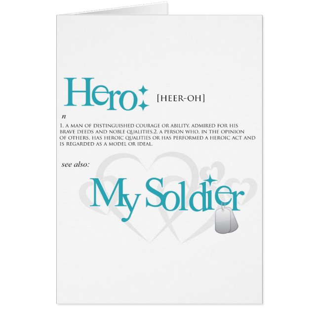 Héros : Mon soldat (Devant)