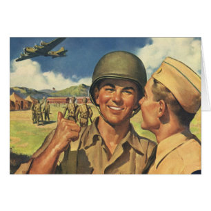 Héros patriotiques vintage, hommes d'avion militai