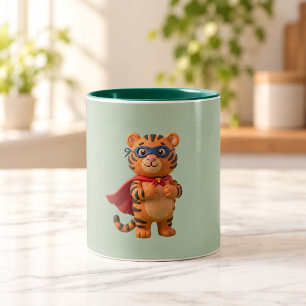 Héros Tigre Mug de mascotte de super-héros migno