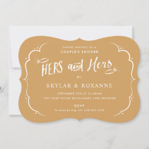 Hers et Hers Gay Couples Show Invitation