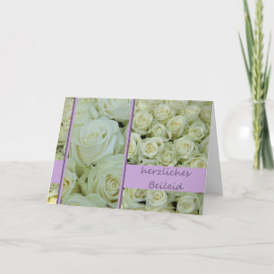 Herzliches de carte de sympathie allemande Beileid