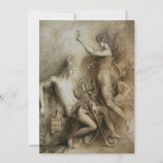 Hésitation et muse par Gustave Moreau (Devant)