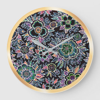 HESTIA : Lumière Éternelle - Horloge Murale d'Art 