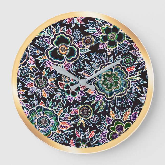 HESTIA : Lumière Éternelle - Horloge Murale d'Art  (Recto)