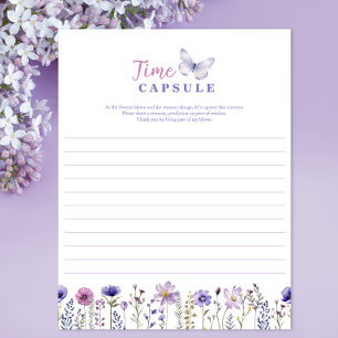 Heure Capsule Fleur sauvage Premier Anniversaire J