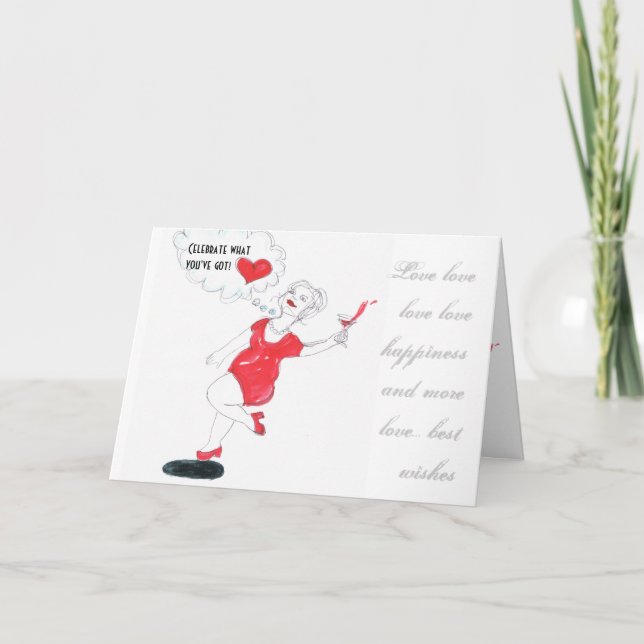 Heure De CÉLÉBRER La Carte De Voeux (Devant)