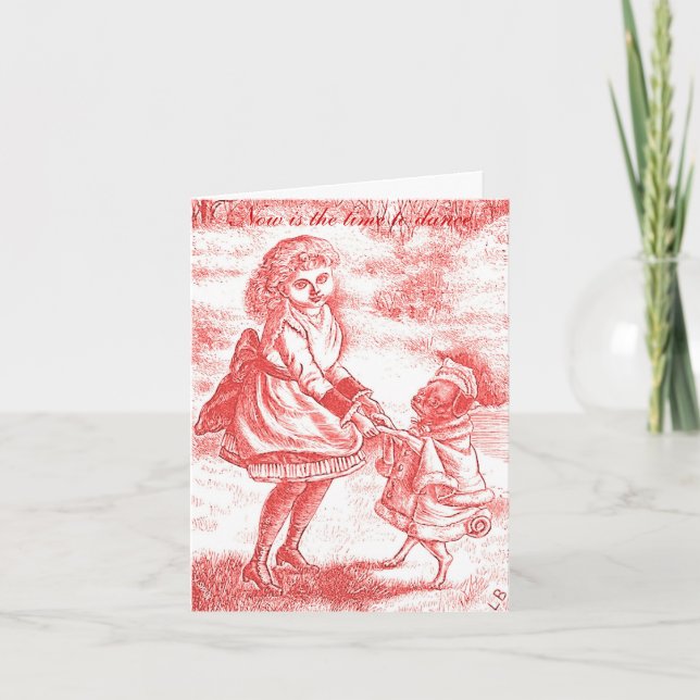 Heure de danser le carte pour notes d'affirmation (Devant)