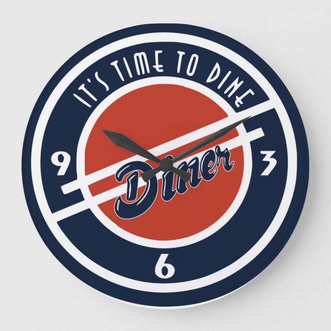 Heure De Dîner - Horloge Murale Acrylique (Recto)