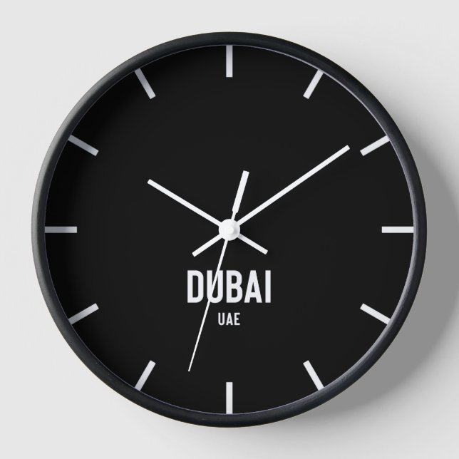 Heure de Dubaï Salle de presse Horloge murale (Recto)