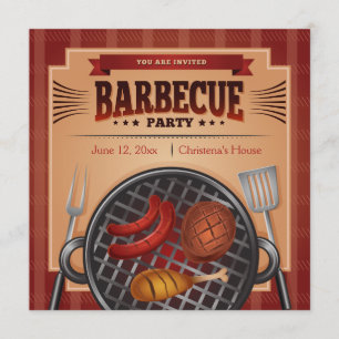 Heure de facturation Invitation de la partie BBQ