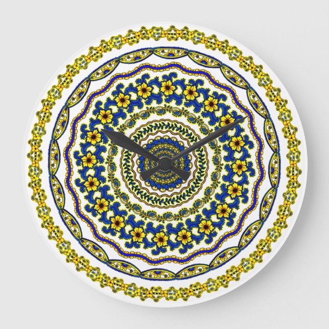 heure de méditation horloge mandala (Recto)
